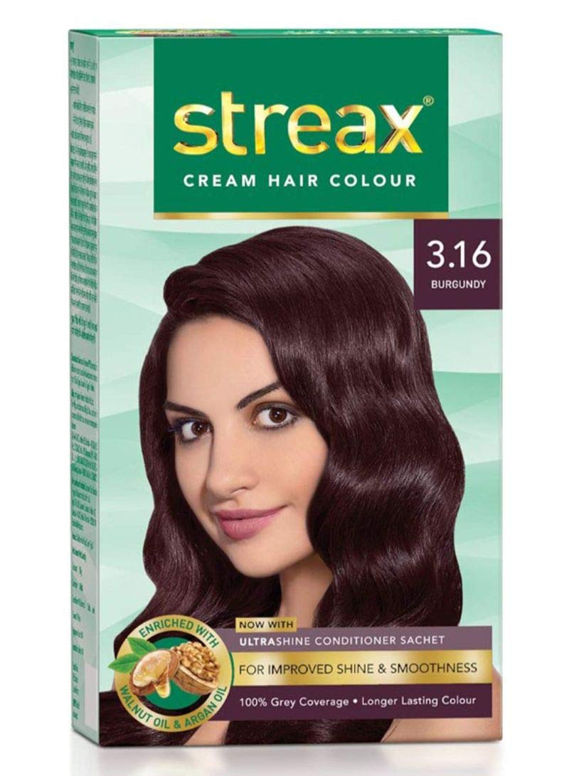 STREAX HAIR COLOUR BURGUNDY 3.16                